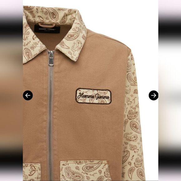 Homme + Femme PAISLEY WORK JACKET - Picture 6 of 13